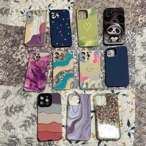 Stylish Multicolor (iPhone 14 Pro Max) Phone Case Set